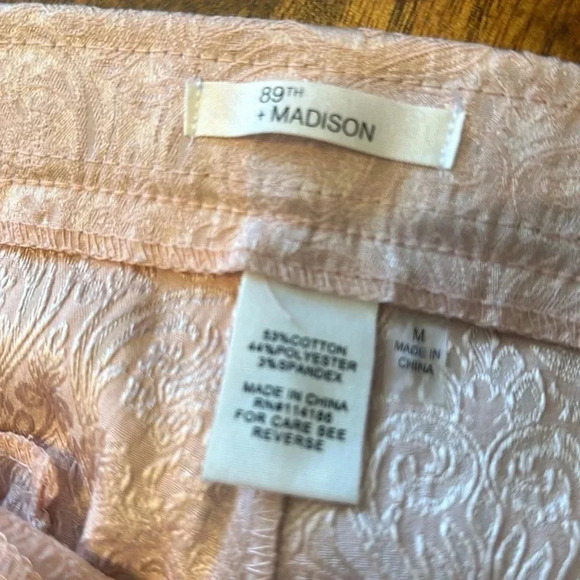 89th & Madison pale pink capris size Med - Picture 10 of 10